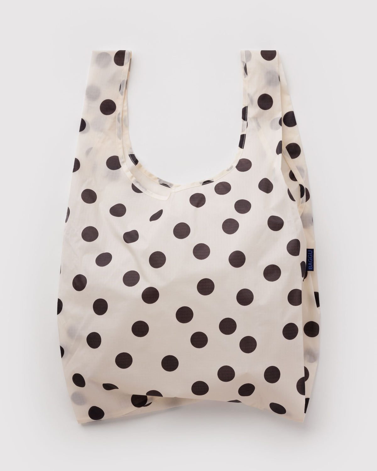 Standard Baggu - Cream and Black Polka Dot