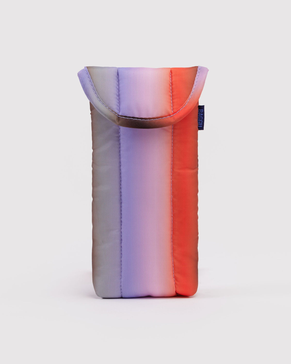 Puffy Glasses Sleeve - Gradient Stripe Poppy & Lilac