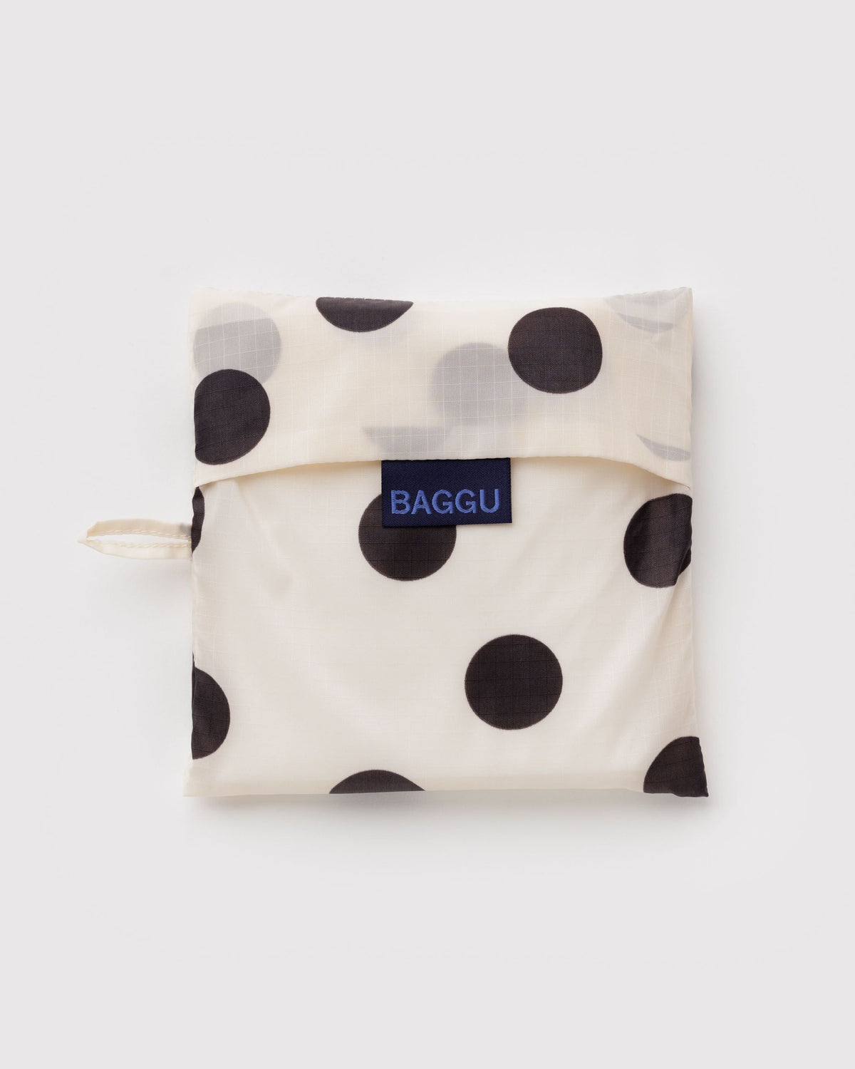 Big Baggu - Cream and Black Polka Dot
