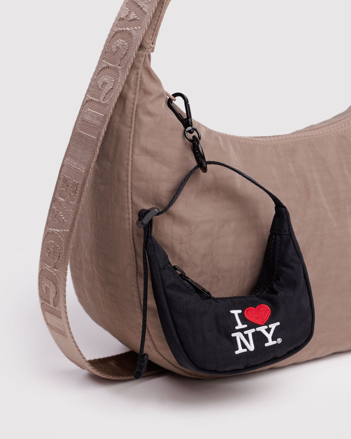 Crescent Bag Charm - I Love NY
