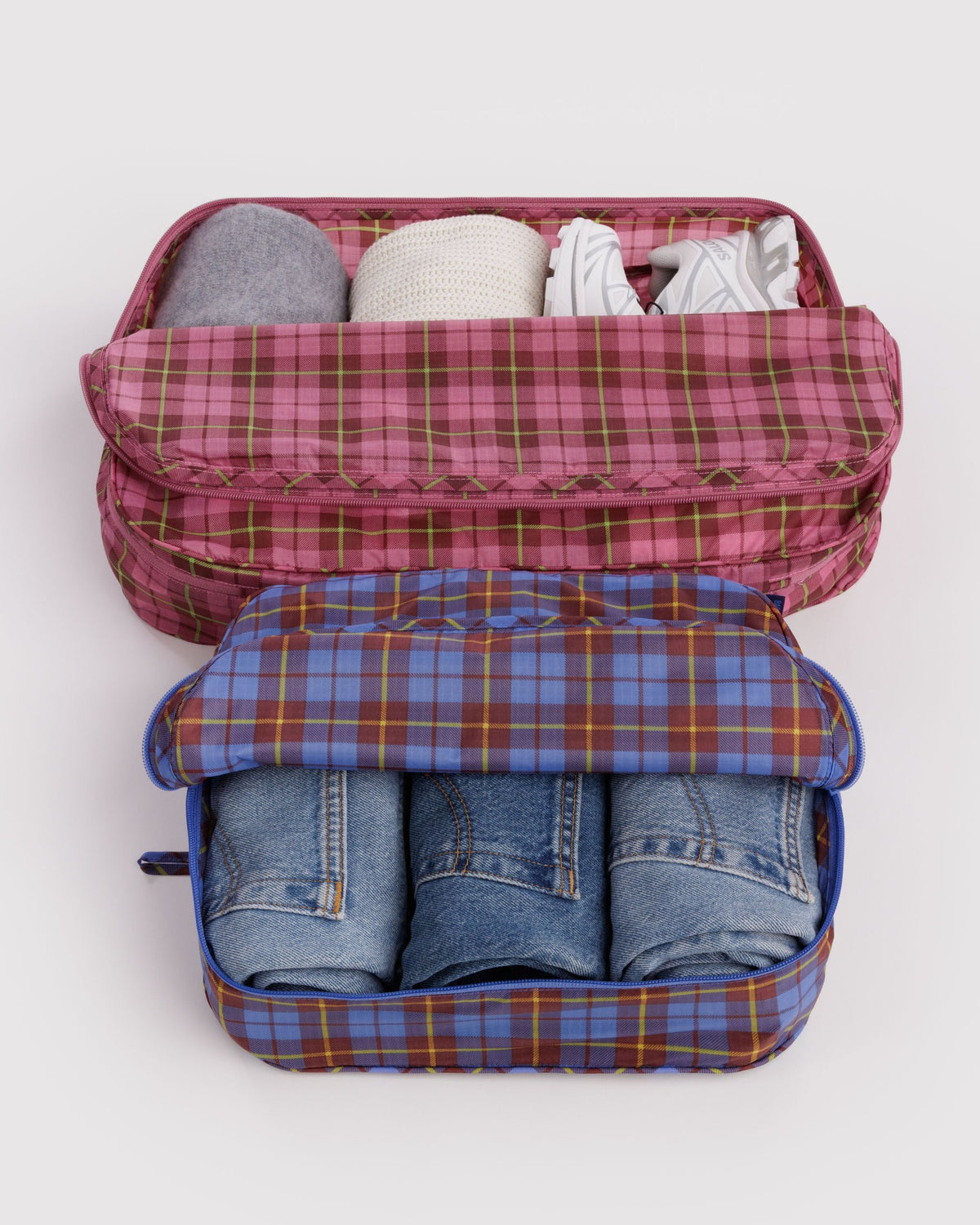 Large Packing Cube Set - Check Mix