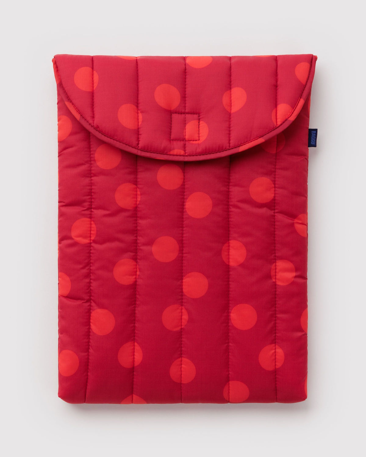 Puffy Laptop Sleeve 16\" - Red Polka Dot
