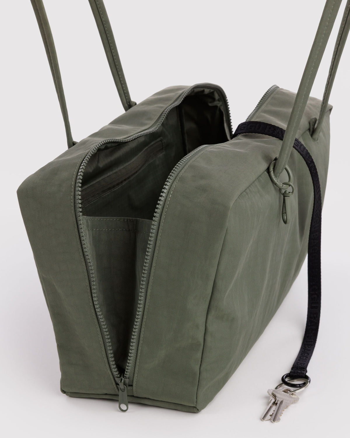 Medium Nylon Bowler Bag - Caper