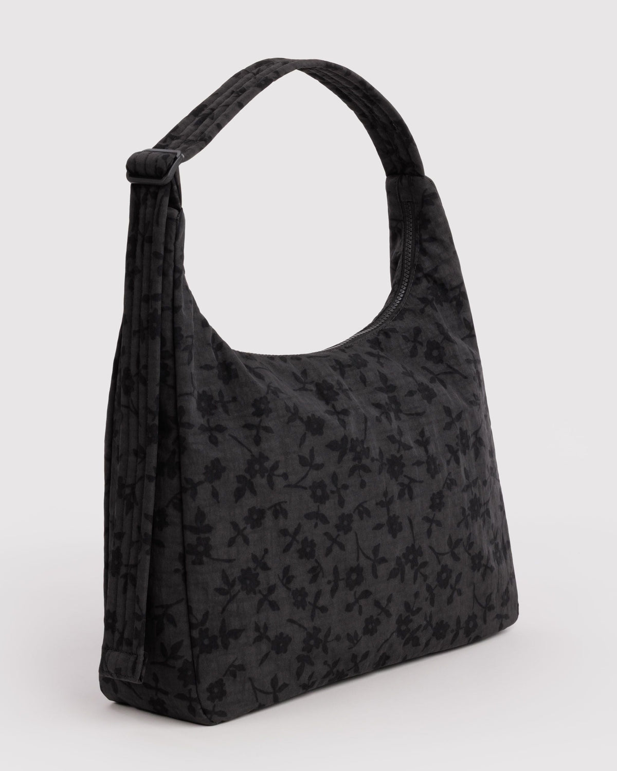 Nylon Shoulder Bag - Charcoal Ditsy Floral
